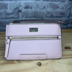 kate spade highland place leather bee wristlet